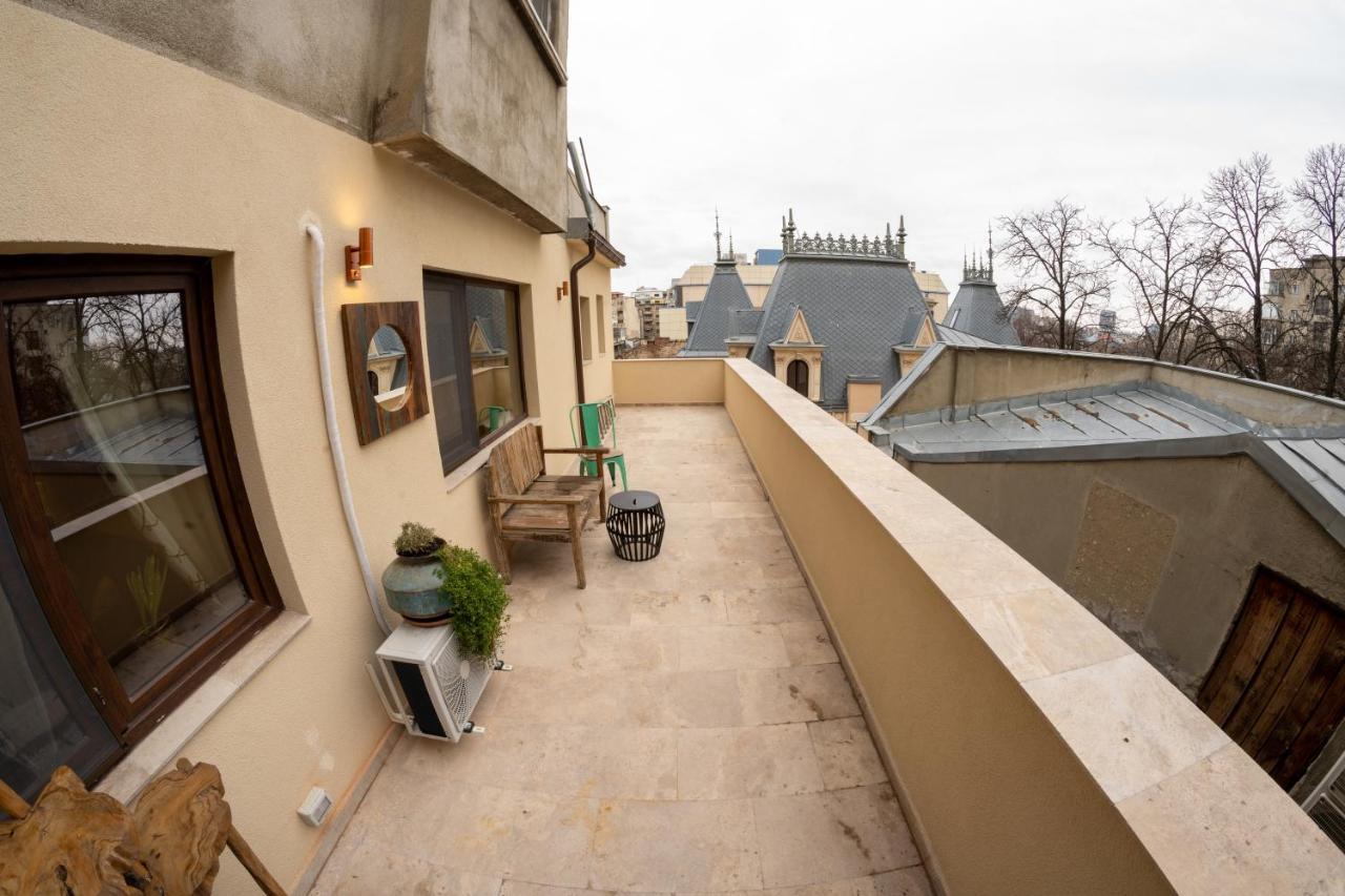 Theatre Rooftop Apartment With Patio Бухарест Екстер'єр фото